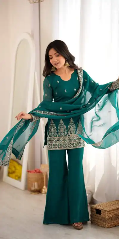 KB 316 Rama Crunchy Silk Salwar Suit with Embroidery Work. Wedding, Party, Festive, Events Best Price ₹2299. Delivery 4-6 Working Days. Shop now. | Jump Suits, Salwar suit, Casual Suits, Creative suits, Designer Suits, Palazzo Suits, Party Wear Suits, Patiala Suits, Straight Suits