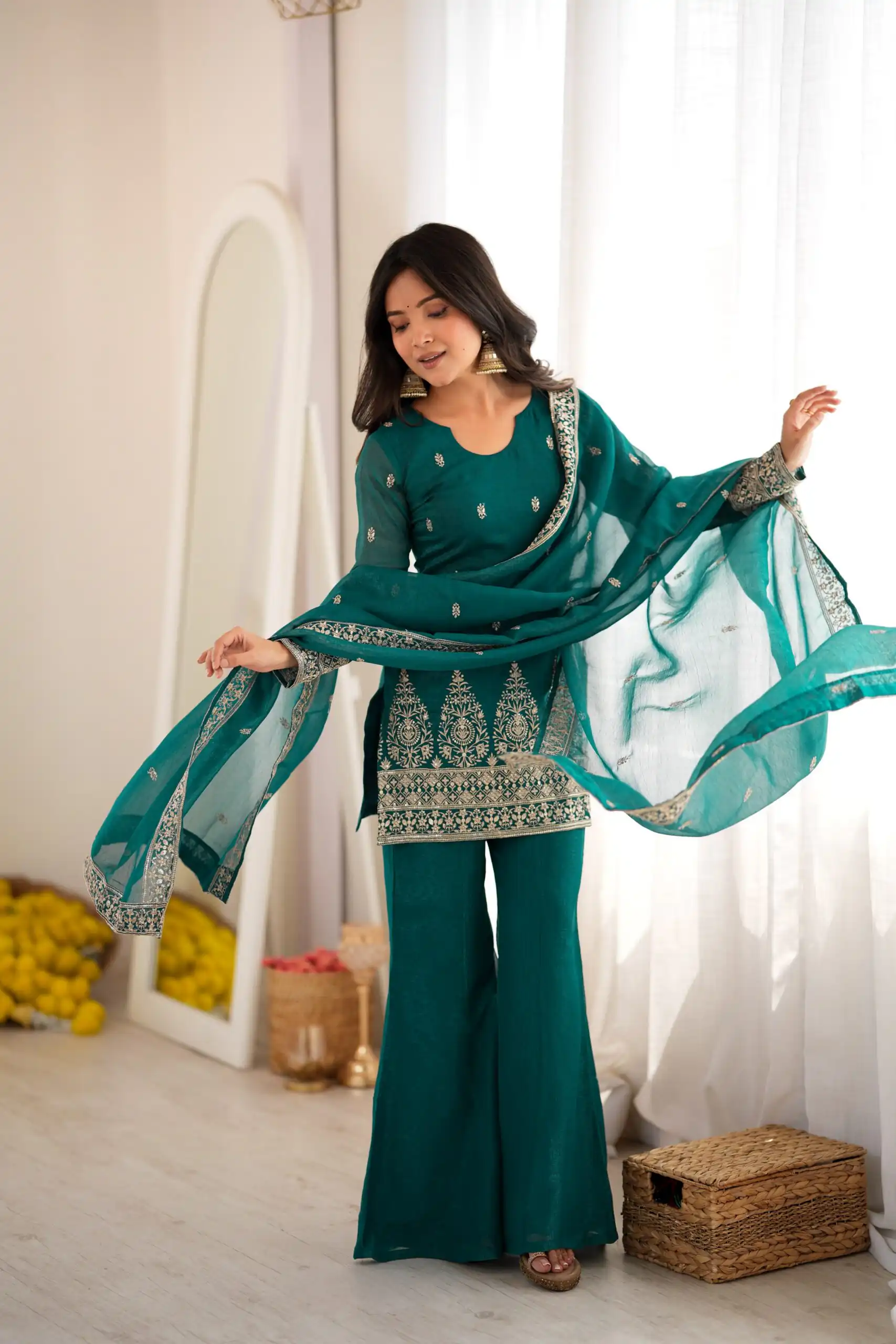 KB 316 Rama Crunchy Silk Salwar Suit with Embroidery Work. Wedding, Party, Festive, Events Best Price ₹2299. Delivery 4-6 Working Days. Shop now. | Jump Suits, Salwar suit, Casual Suits, Creative suits, Designer Suits, Palazzo Suits, Party Wear Suits, Patiala Suits, Straight Suits
