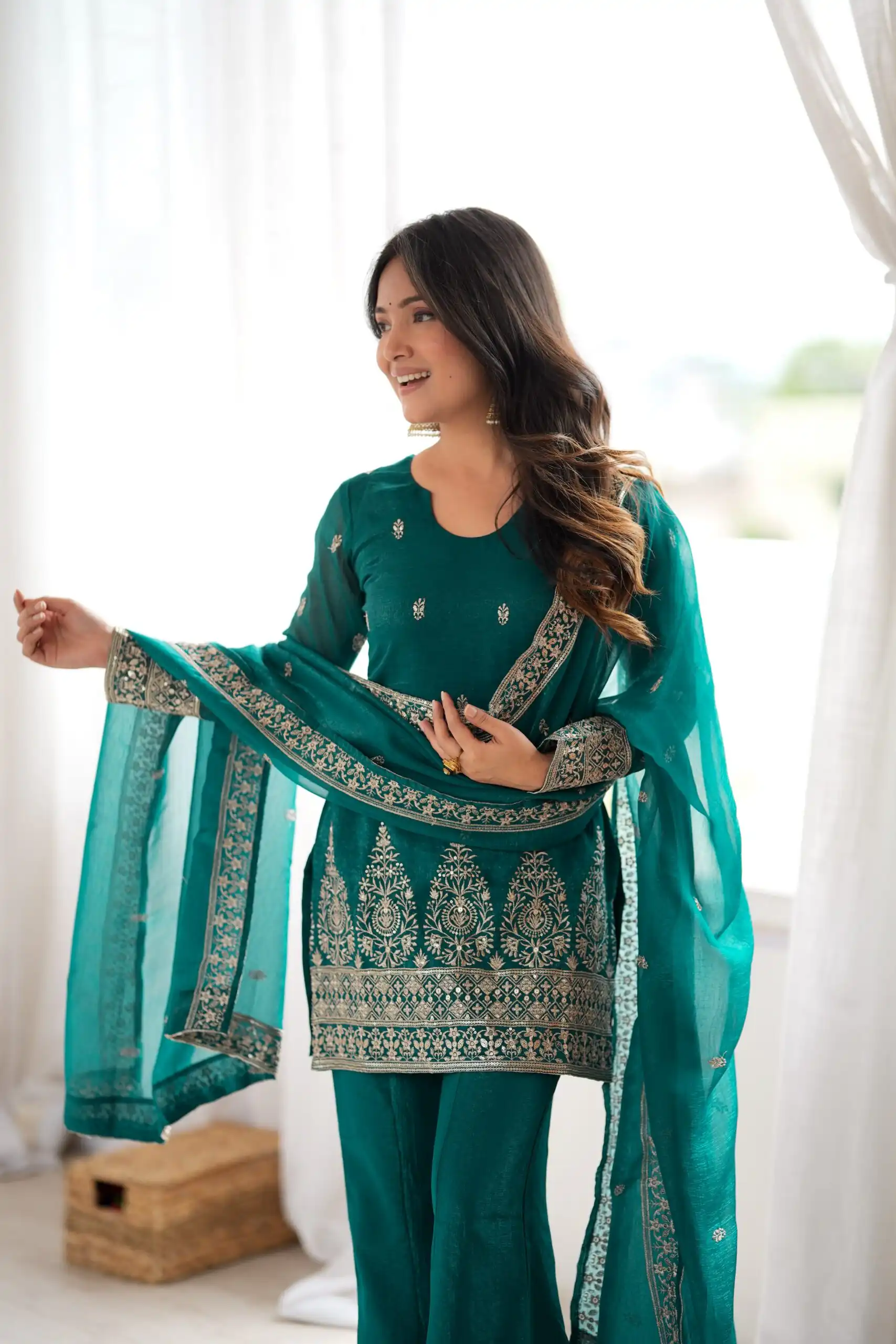 KB 316 Rama Crunchy Silk Salwar Suit with Embroidery Work. Wedding, Party, Festive, Events Best Price ₹2299. Delivery 4-6 Working Days. Shop now. | Jump Suits, Salwar suit, Casual Suits, Creative suits, Designer Suits, Palazzo Suits, Party Wear Suits, Patiala Suits, Straight Suits