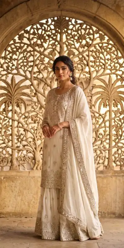 WW 1243 White NC Zimmy Silk Salwar Suit Perfect for Wedding, Party, Baby Shower, Festival Celebrations, Pongal – . Grab it for ₹2449. Delivery 4-6 Worki | Jump Suits, Salwar suit, Casual Suits, Creative suits, Designer Suits, Palazzo Suits, Party Wear Suits, Patiala Suits, Straight Suits