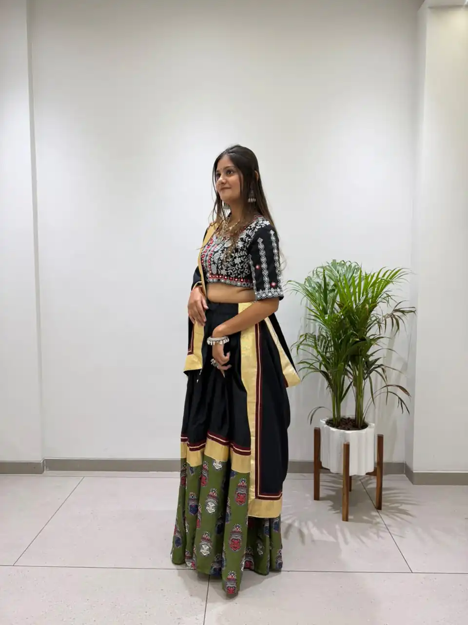 BE 507 Black Color Rayon Embroidery Work & Cowrie Work Lehenga Choli . Grab it for ₹1999. Delivery 4-6 Working Days. Shop now. | Lehenga, Bollywood Lehenga, Creative Lehenga, Designer Lehenga, Embroidered Lehenga, Party Wear Lehenga
