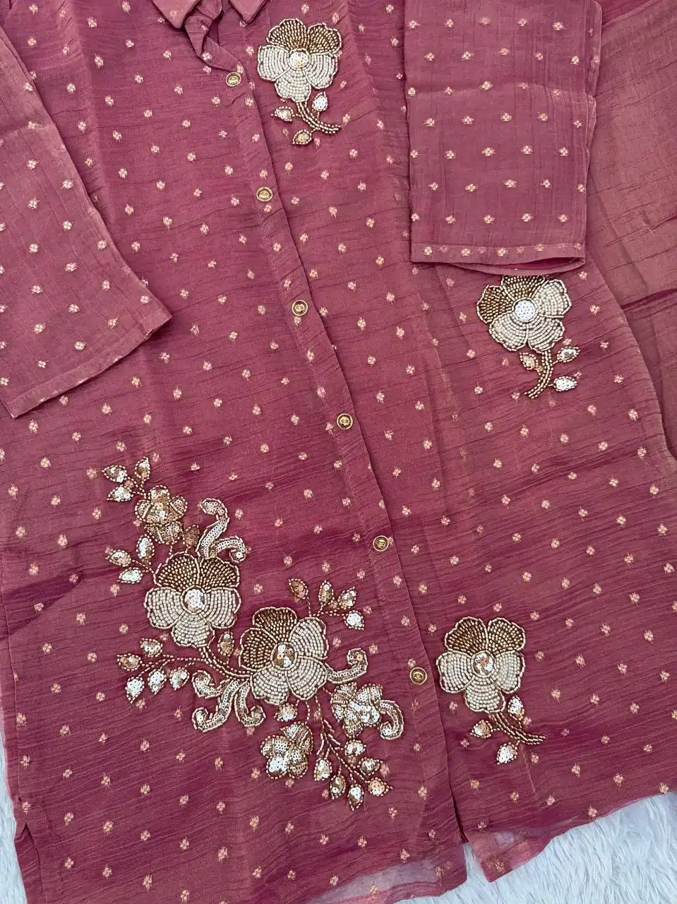 DIVA 170 Pink Colour | Brown Salsa Silk Kurti with Hand Work. Get it for ₹2399. Delivery 4-6 Working Days. Online Shop now. | Kurti, Bollywood Kurti, Creative Kurtis, Designer Kurti, Party Wear Kurti, Selfie Kurti